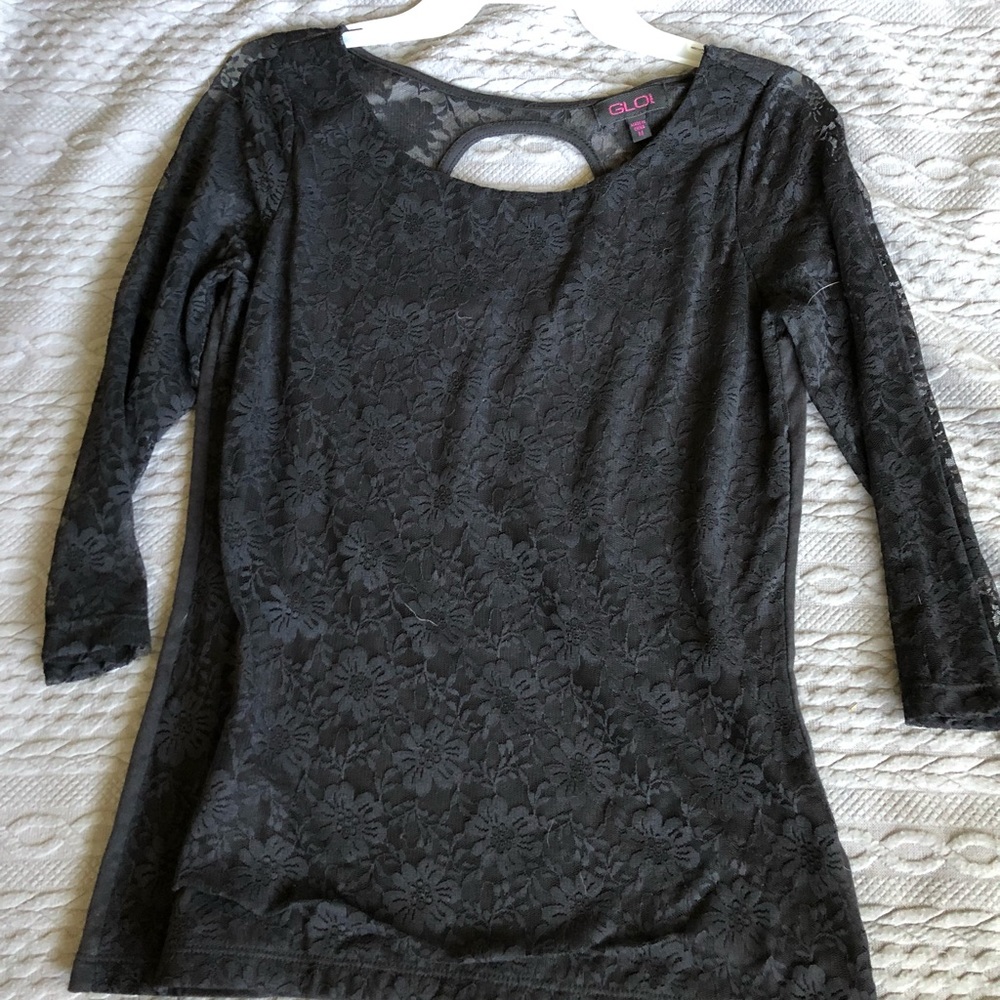 Black lace top